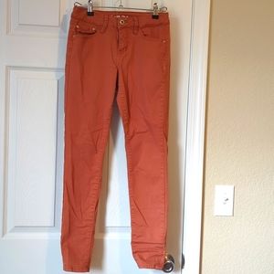 Burnt Orange skinny jeans size 6